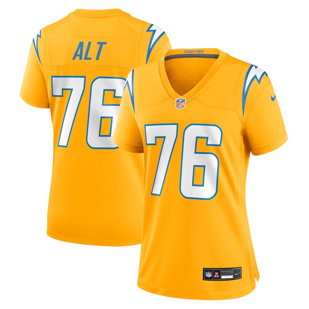 Joe Alt Los Angeles Chargers Nike Women's Alternate Charger Power Game Jersey