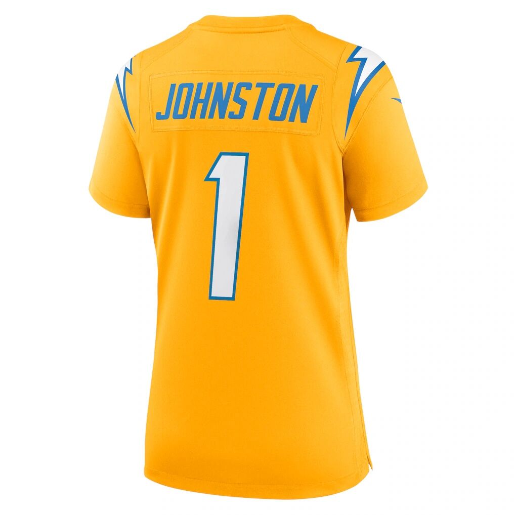 Quentin Johnston Los Angeles Chargers Nike Women's Alternate Charger Power Game Jersey