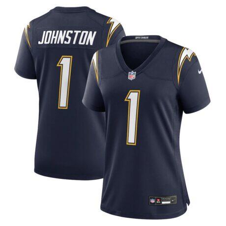Quentin Johnston Los Angeles Chargers Nike Women's Alternate Super Chargers Game Jersey - Navy - Front View