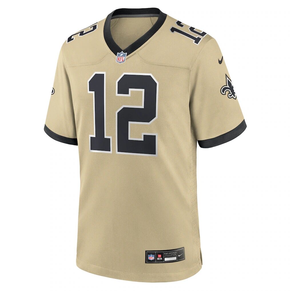 Chris Olave New Orleans Saints Nike Gameday Golds Alternate Game Player Jersey
