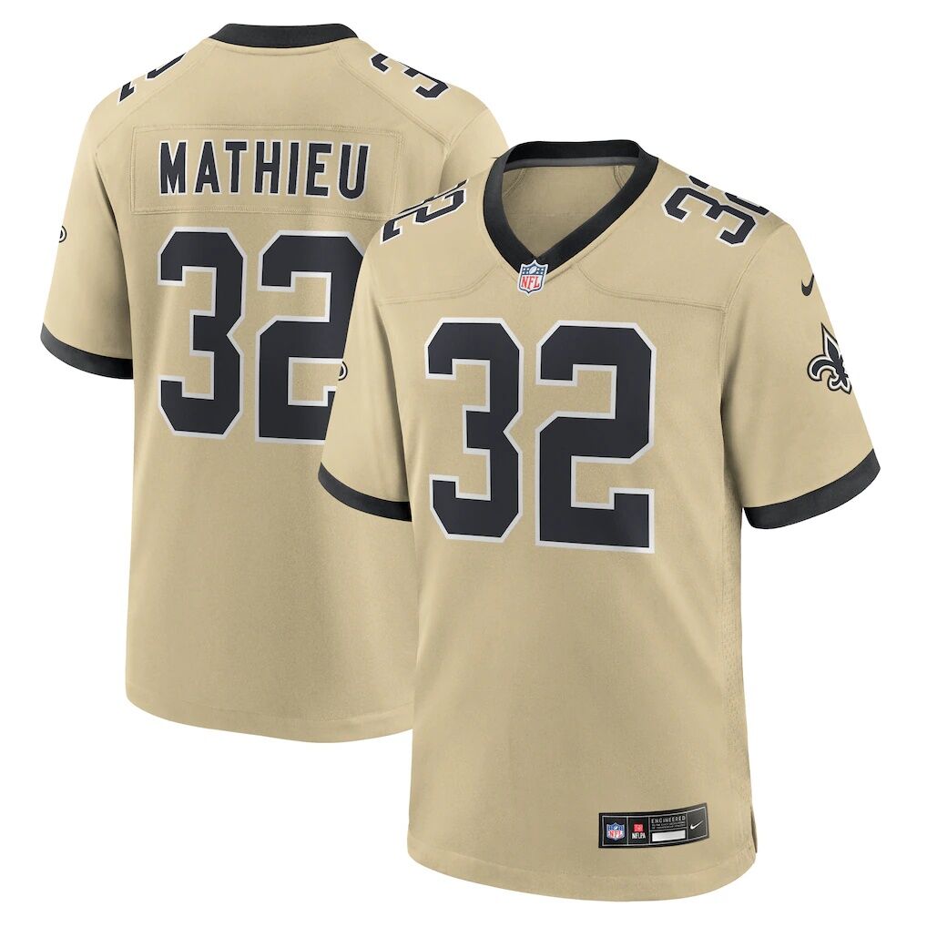 Tyrann Mathieu New Orleans Saints Nike Gameday Golds Alternate Game Player Jersey