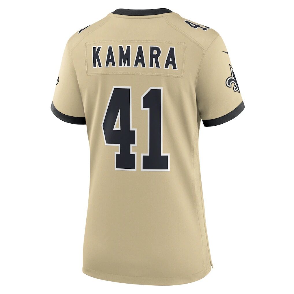 Alvin Kamara New Orleans Saints Nike Women's Gameday Golds Alternate Game Player Jersey
