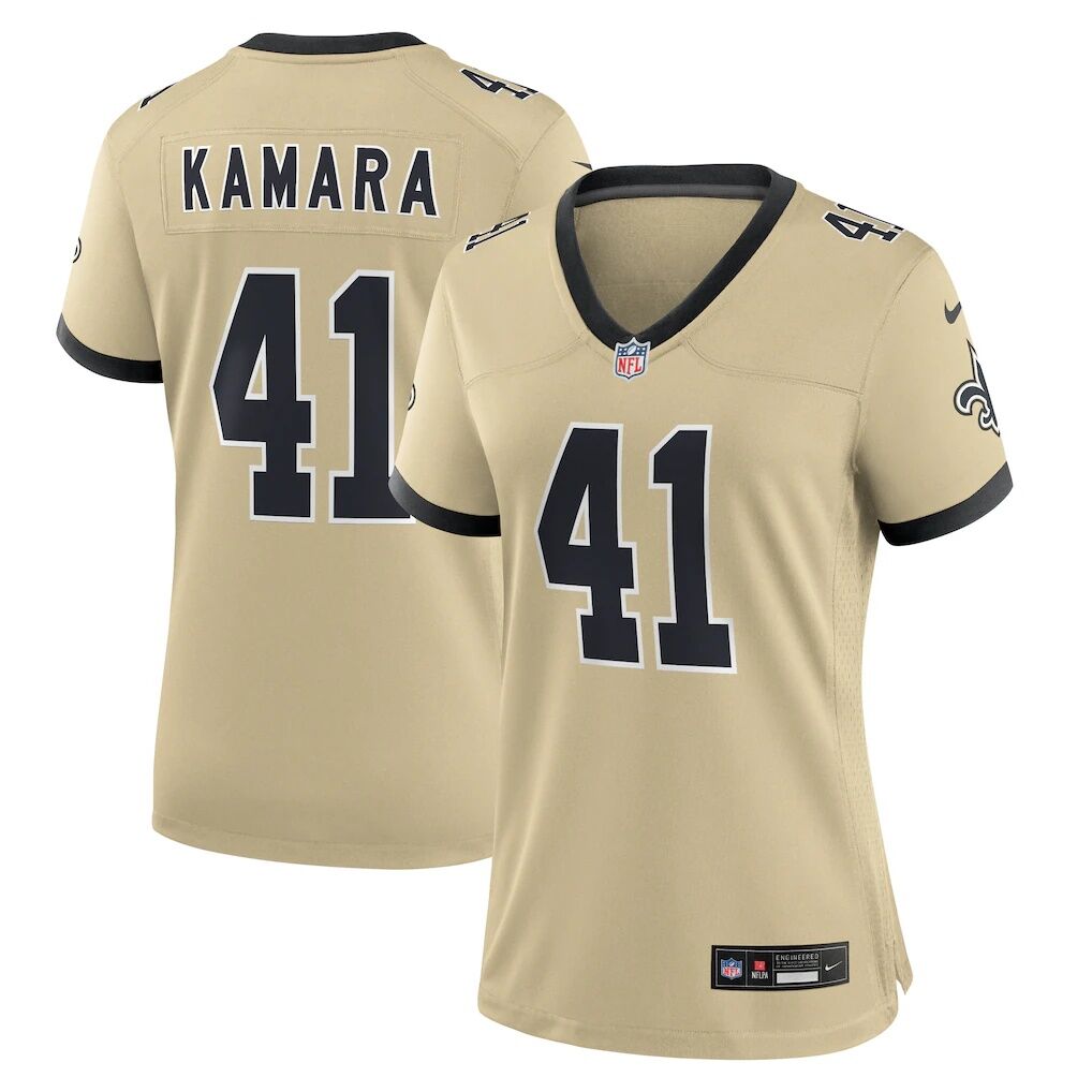 Alvin Kamara New Orleans Saints Nike Women's Gameday Golds Alternate Game Player Jersey