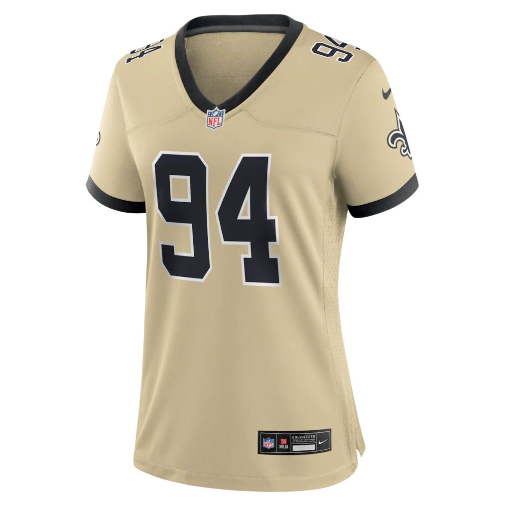Cameron Jordan New Orleans Saints Nike Women's Gameday Golds Alternate Game Player Jersey