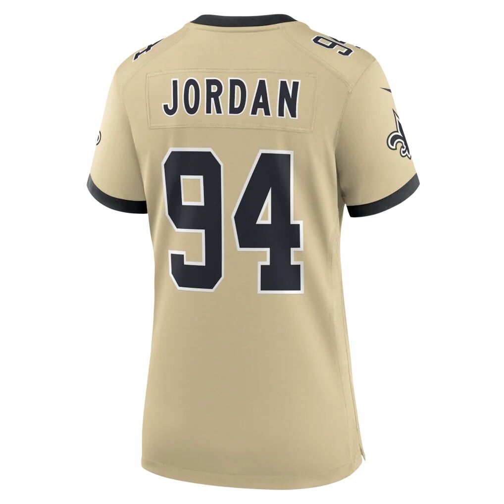 Cameron Jordan New Orleans Saints Nike Women's Gameday Golds Alternate Game Player Jersey