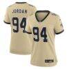 Cameron Jordan New Orleans Saints Nike Women's Gameday Golds Alternate Game Player Jersey - Gold - Front View