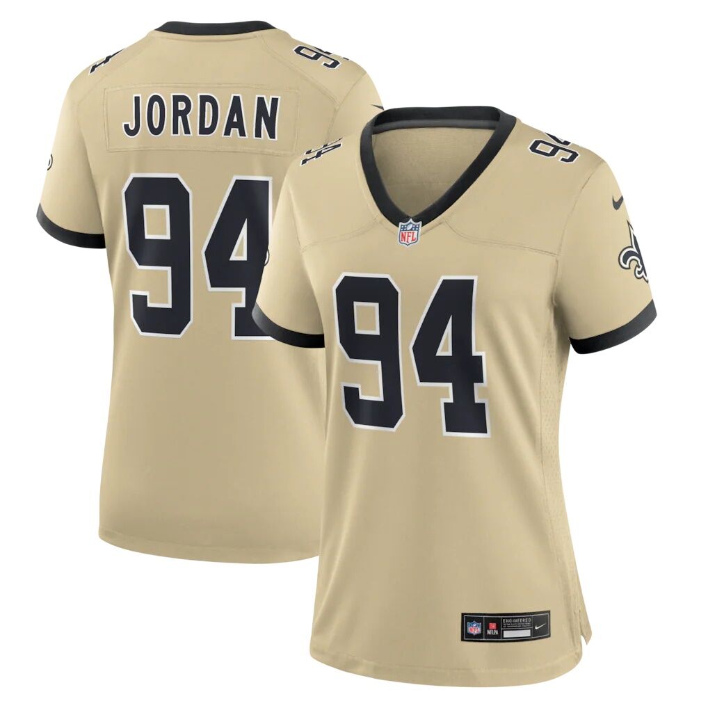 Cameron Jordan New Orleans Saints Nike Women's Gameday Golds Alternate Game Player Jersey