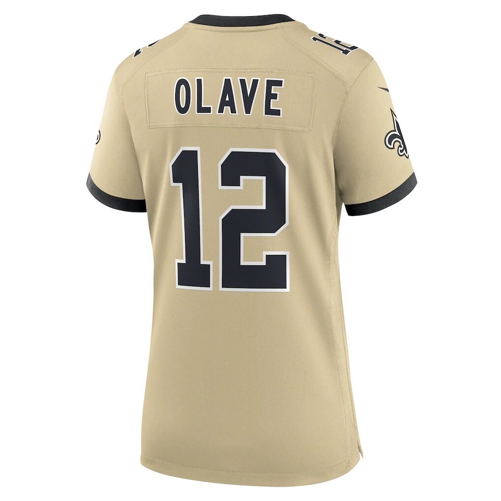 Chris Olave New Orleans Saints Nike Women's Gameday Golds Alternate Game Player Jersey
