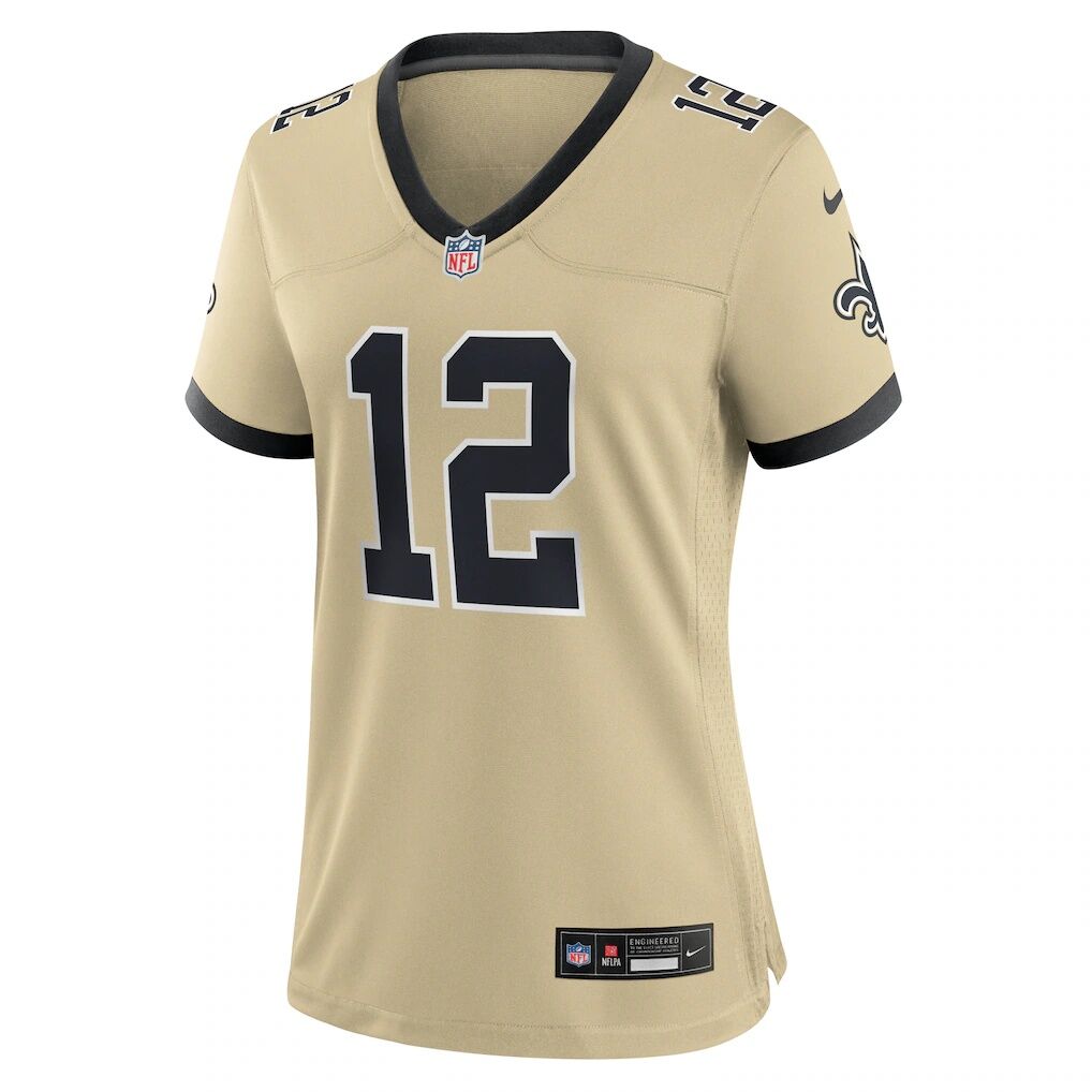 Chris Olave New Orleans Saints Nike Women's Gameday Golds Alternate Game Player Jersey