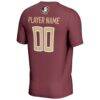 Florida State Seminoles GameDay Greats Unisex NIL Pick-A-Player Lightweight Collegiate Soccer Fashion Jersey - Garnet - Detail View