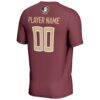 Florida State Seminoles GameDay Greats Youth NIL Pick-A-Player Lightweight Collegiate Women's Soccer Fashion Jersey - Garnet - Detail View