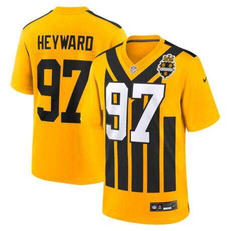 Cameron Heyward Pittsburgh Steelers Nike Alternate 1933 Throwback Game Jersey - Gold - Front View