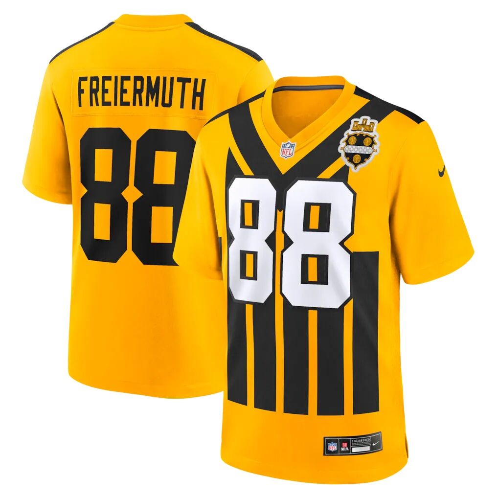 Pat Freiermuth Pittsburgh Steelers Nike Alternate 1933 Throwback Game Jersey