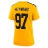 Cameron Heyward Pittsburgh Steelers Nike Women's Alternate 1933 Throwback Game Jersey - Gold - Detail View