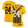 Joey Porter Jr. Pittsburgh Steelers Nike Women's Alternate 1933 Throwback Game Jersey - Gold - Front View