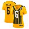 Patrick Queen Pittsburgh Steelers Nike Women's Alternate 1933 Throwback Game Jersey - Gold - Front View