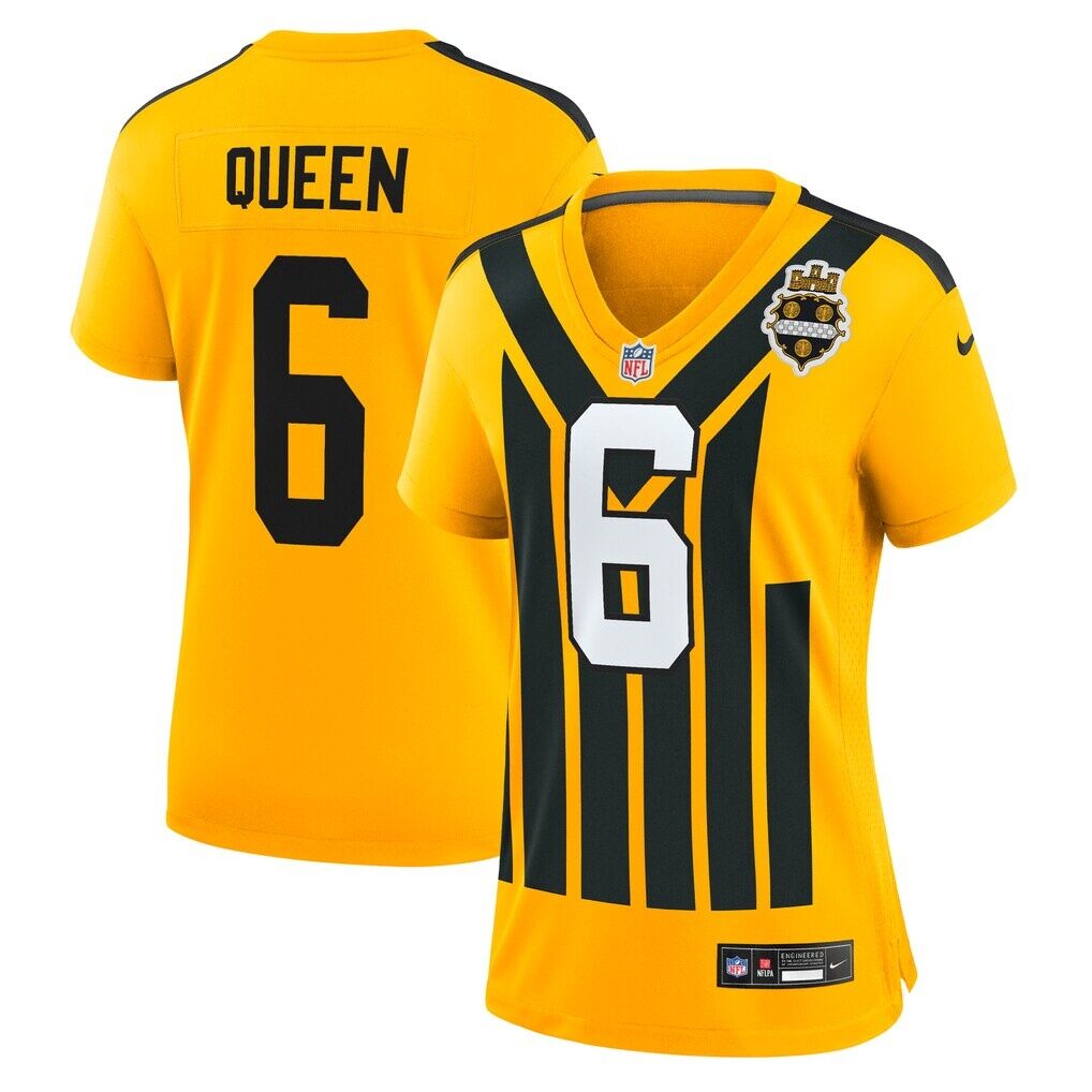 Patrick Queen Pittsburgh Steelers Nike Women's Alternate 1933 Throwback Game Jersey