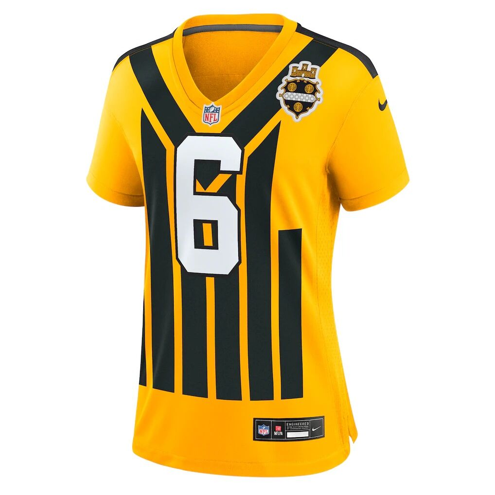 Patrick Queen Pittsburgh Steelers Nike Women's Alternate 1933 Throwback Game Jersey