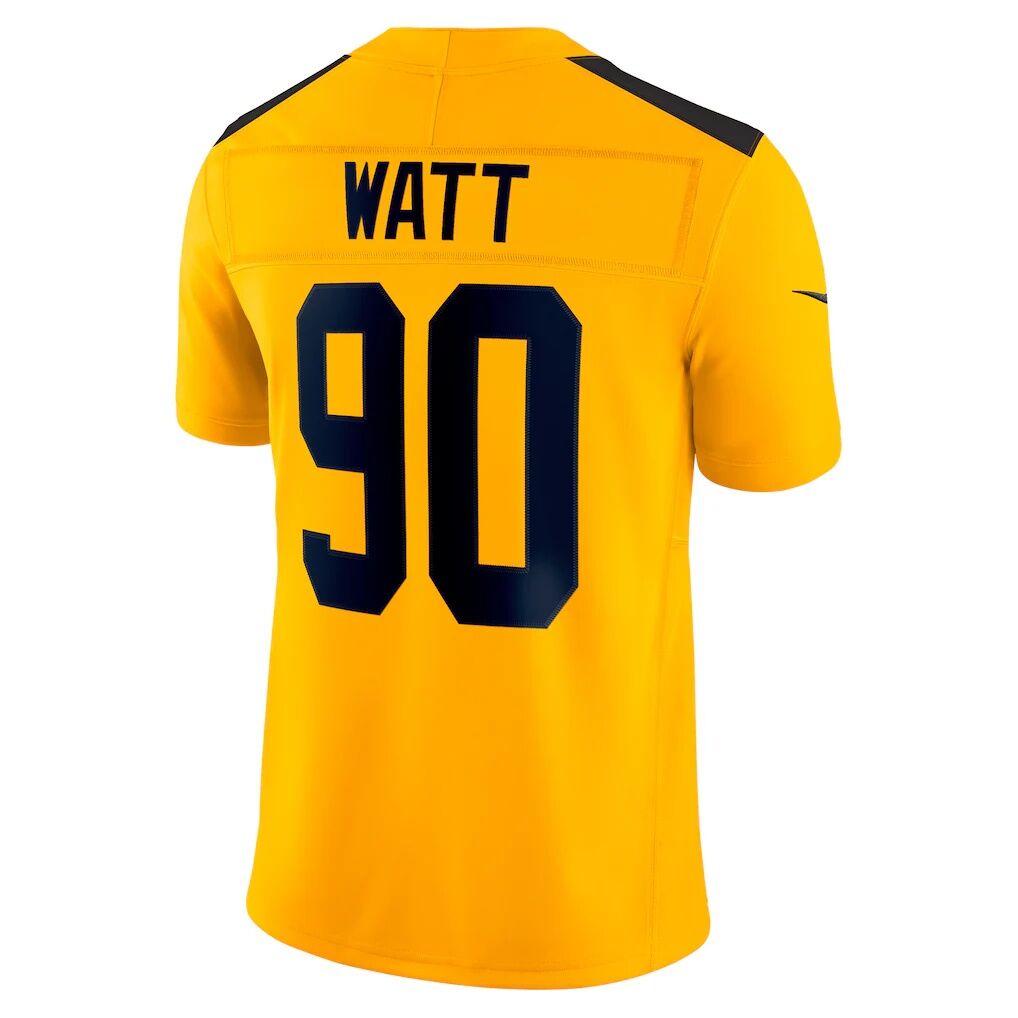 T.J. Watt Pittsburgh Steelers Nike Alternate Vapor F.U.S.E. Limited Jersey