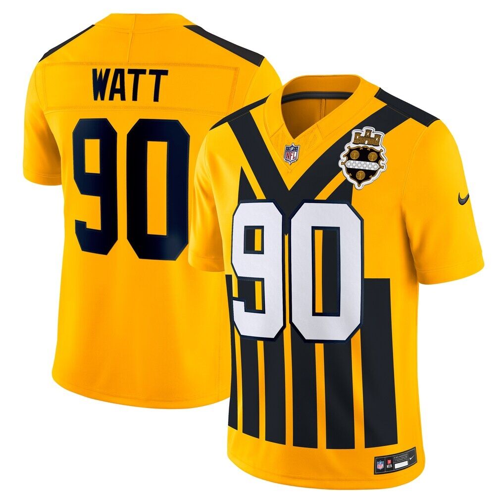 T.J. Watt Pittsburgh Steelers Nike Alternate Vapor F.U.S.E. Limited Jersey