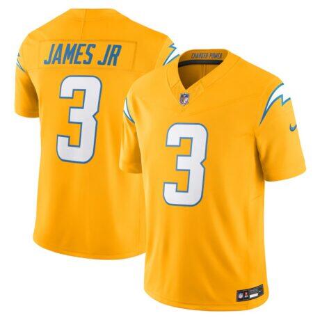 Derwin James Jr. Los Angeles Chargers Nike Alternate Charger Power Vapor F.U.S.E. Limited Jersey - Gold - Front View
