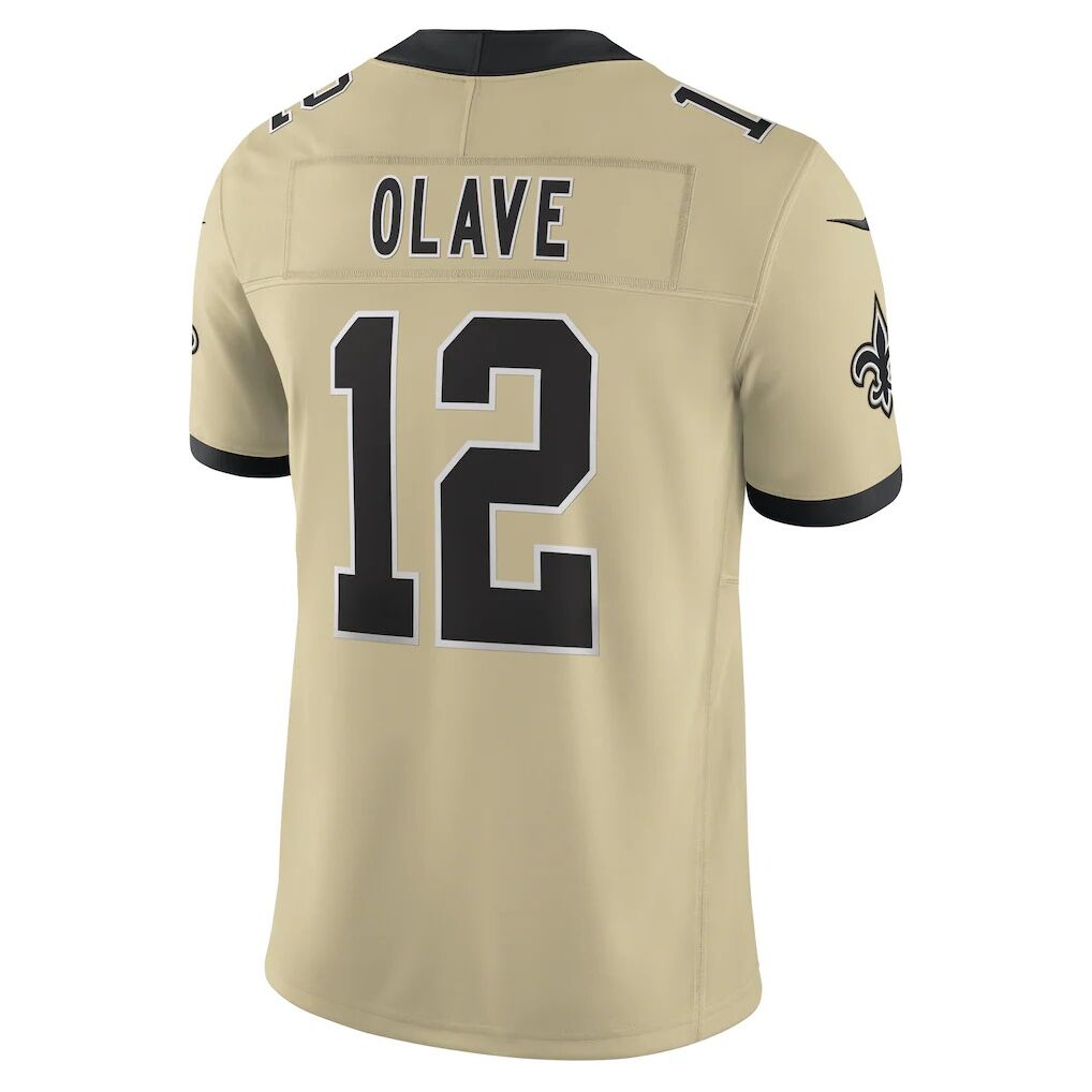 Chris Olave New Orleans Saints Nike Gameday Golds Alternate Vapor F.U.S.E. Limited Jersey