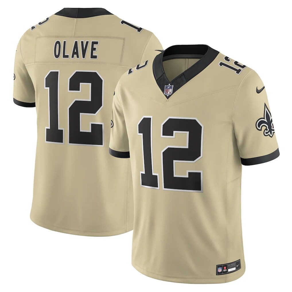 Chris Olave New Orleans Saints Nike Gameday Golds Alternate Vapor F.U.S.E. Limited Jersey