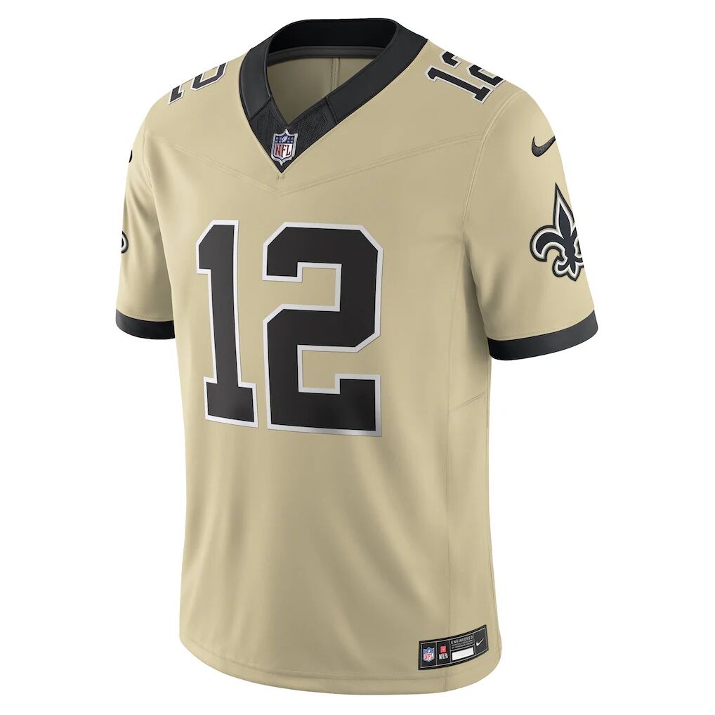 Chris Olave New Orleans Saints Nike Gameday Golds Alternate Vapor F.U.S.E. Limited Jersey