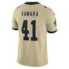 Alvin Kamara New Orleans Saints Nike Gameday Golds Alternate Vapor F.U.S.E. Limited Jersey - Gold - Detail View