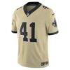 Alvin Kamara New Orleans Saints Nike Gameday Golds Alternate Vapor F.U.S.E. Limited Jersey - Gold - Side View