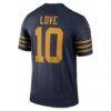 Jordan Love Green Bay Packers Nike The 1923 Classic Legend Player Dri-FIT Top - Navy - Detail View