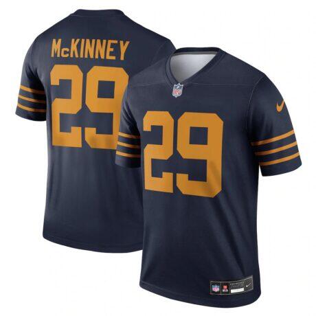 Xavier McKinney Green Bay Packers Nike The 1923 Classic Legend Player Dri-FIT Top - Navy - Front View