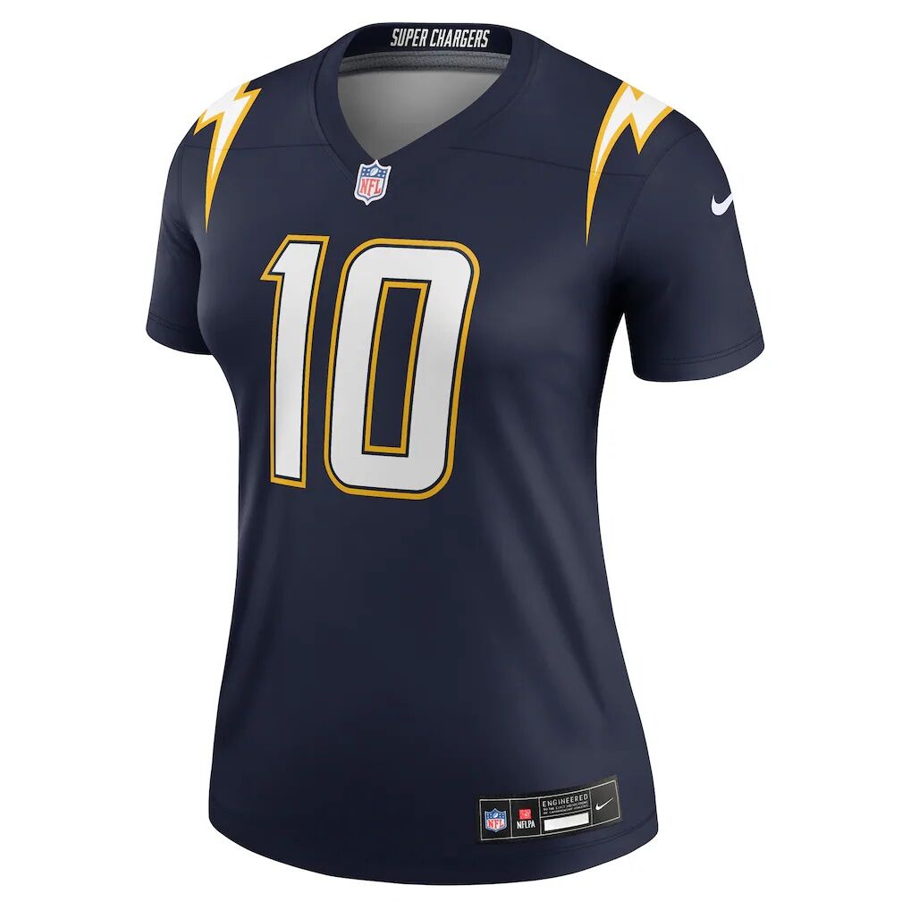 Justin Herbert Los Angeles Chargers Nike Women's Alternate Super Chargers Legend Player Performance Top