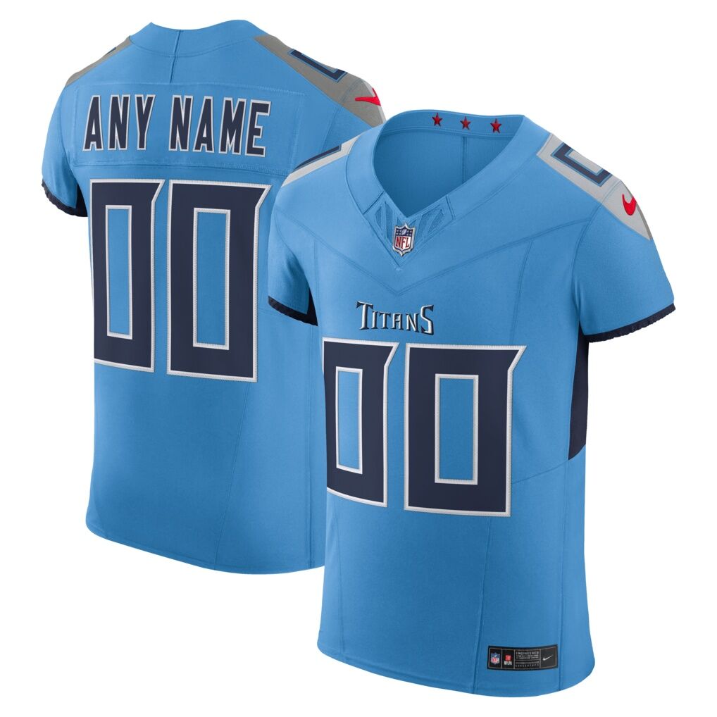 Tennessee Titans Nike Team Vapor F.U.S.E. Elite Custom Jersey - Light Blue