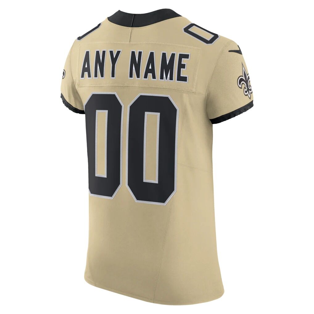 New Orleans Saints Nike Alternate Vapor F.U.S.E. Elite Custom Jersey