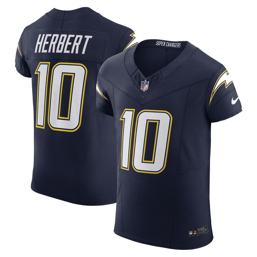 Justin Herbert Los Angeles Chargers Nike Alternate Vapor F.U.S.E. Elite Jersey