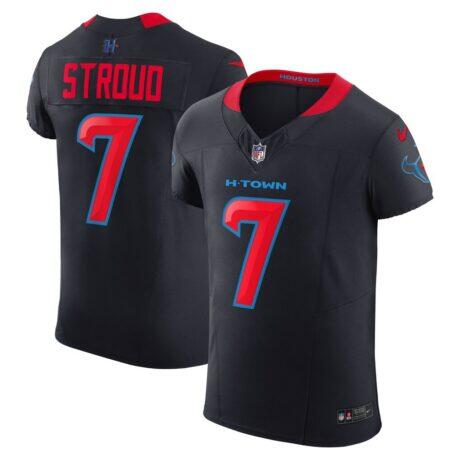 C.J. Stroud Houston Texans Nike Alternate 2 Vapor F.U.S.E. Elite Jersey - Navy - Front View