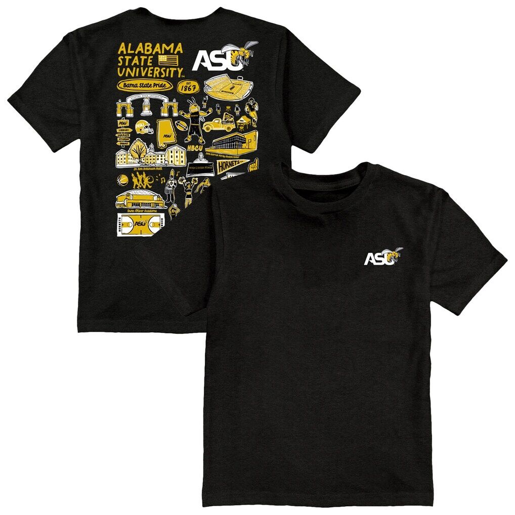 Alabama State Hornets Vive La Fete Youth Impressions Artwork T-Shirt