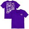 Abilene Christian University Wildcats Vive La Fete Youth Impressions Artwork T-Shirt - Purple - Front View