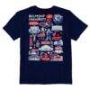 Belmont Bruins Vive La Fete Youth Impressions Artwork T-Shirt - Navy - Detail View