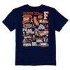 Cal State Fullerton Titans Vive La Fete Youth Impressions Artwork T-Shirt - Navy - Detail View