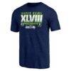 Seattle Seahawks Vintage Tri-Blend T-Shirt - - Side View