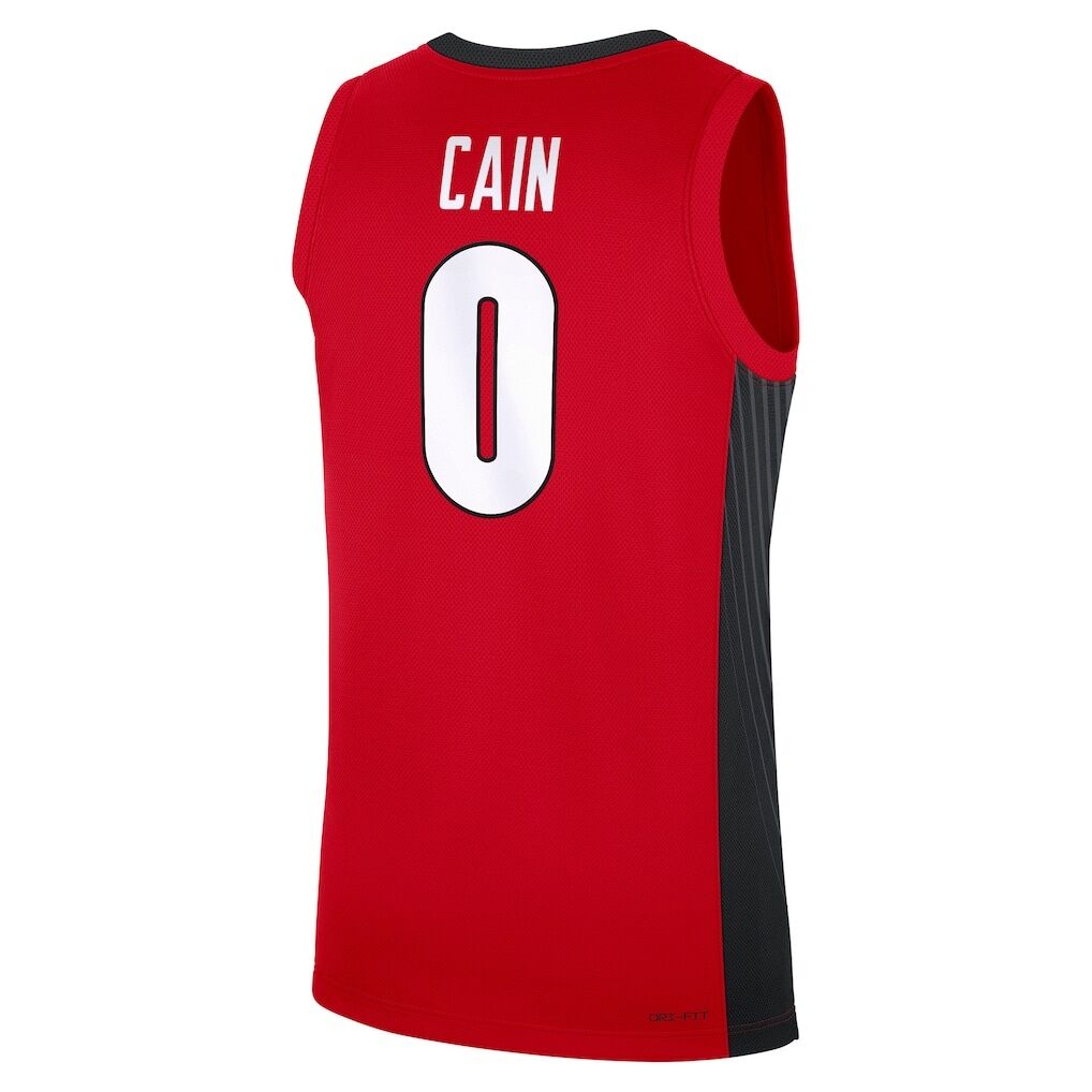 Blue Cain Georgia Bulldogs Nike NIL Men's Basketball Replica Player Jersey