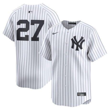 Giancarlo Stanton New York Yankees Nike Home Limited Player Jersey - White - Front View