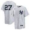 Giancarlo Stanton New York Yankees Nike Home Replica Player Jersey - White - Front View