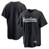 Cleveland Guardians Nike Replica Jersey - Black - Front View