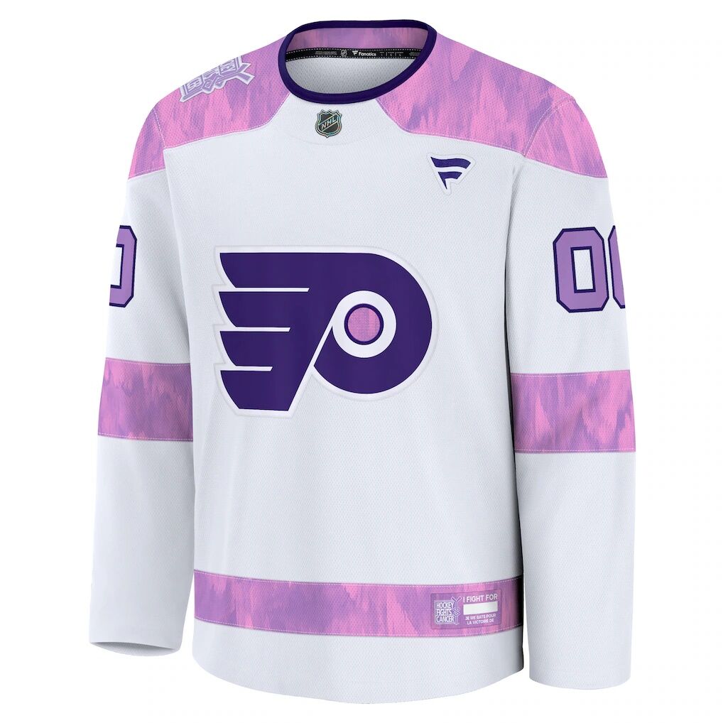 Philadelphia Flyers Fashion7 2024 Hockey Fights Cancer Custom Practice Jersey
