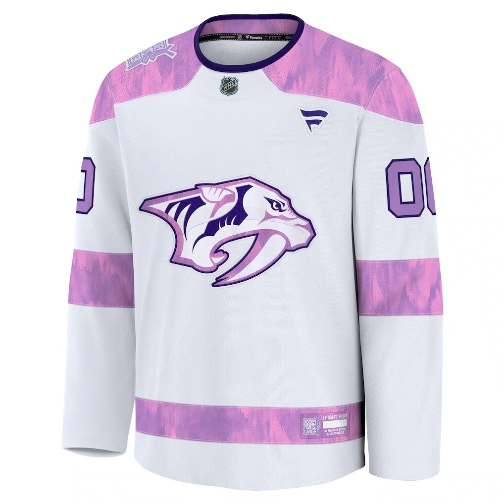 Nashville Predators Fashion7 2024 Hockey Fights Cancer Custom Practice Jersey