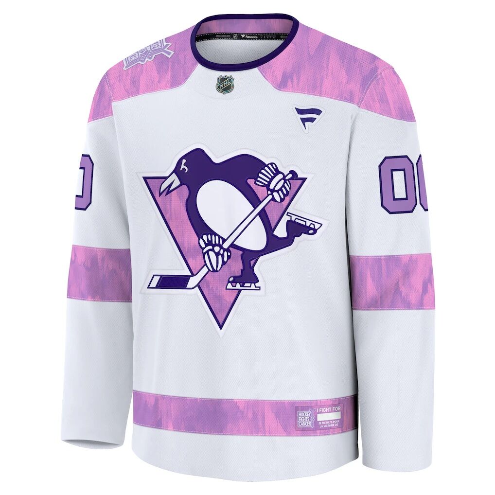 Pittsburgh Penguins Fashion7 2024 Hockey Fights Cancer Custom Practice Jersey