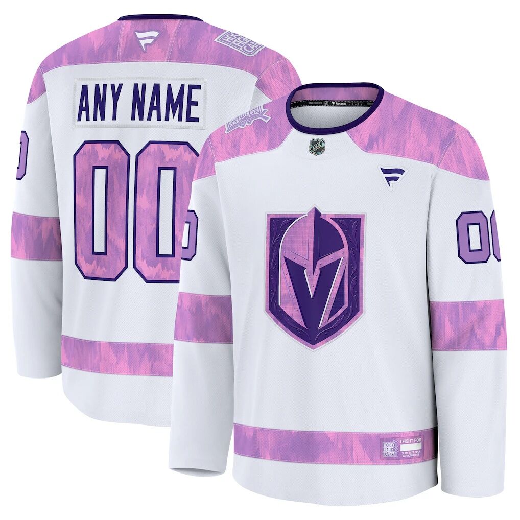 Vegas Golden Knights Fashion7 2024 Hockey Fights Cancer Custom Practice Jersey